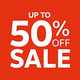 Up to 50% off sale.