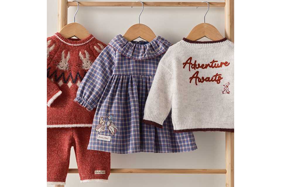 Newborn spring outfits with patterned tops, shorts and rompers.