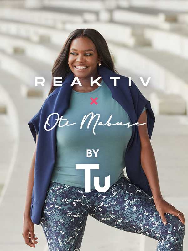 Step into the season. Refresh your routine with Reaktiv x Oti Mabuse. Stylish, shaping designs and standout prints, ready for gym sessions and brighter days ahead.