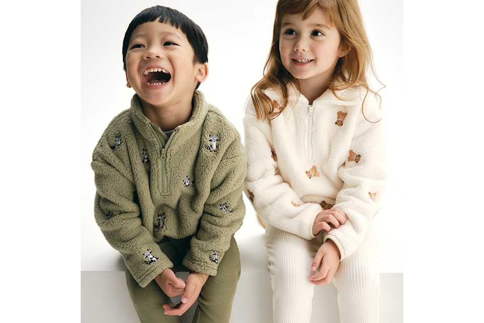 Fleece pyjamas.