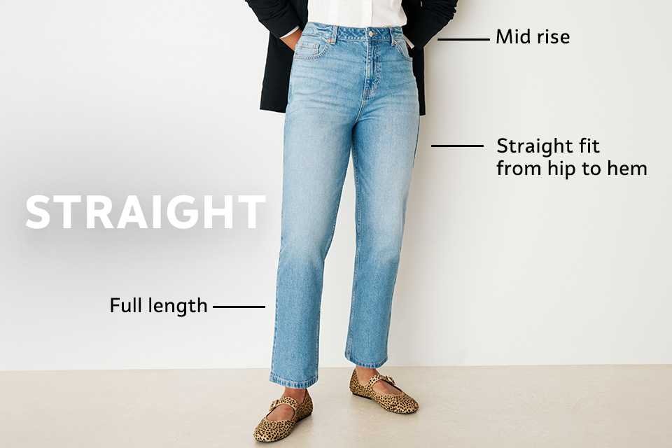 Woman wearing blue jeans.