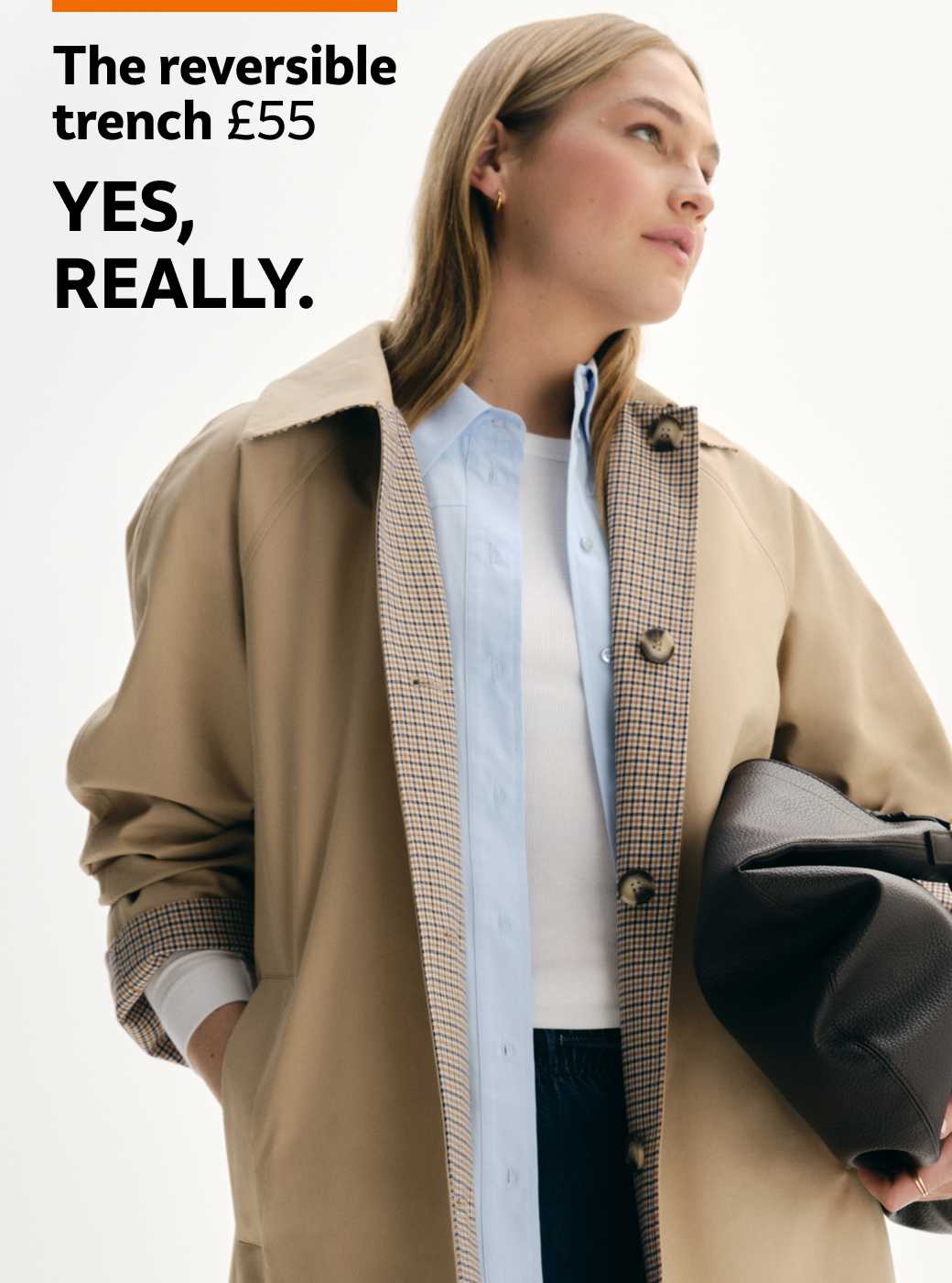 The reversible trench £55 yes, really. Autumn shop.
