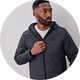 Men's lightweight jacket for autumn layering.
