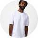 Men's white crew neck t-shirt wardrobe staple.