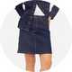 Denim skirts.