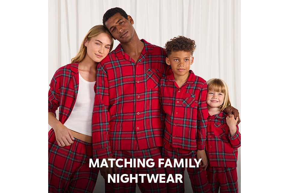 Matching family nightwear.
