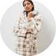 Soft fluffy dressing gown for cosy winter evenings and festive mornings.