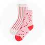 Festive Christmas socks with seasonal patterns for cosy winter comfort.
