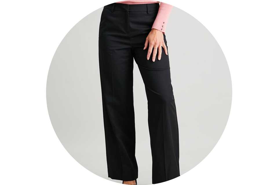 Shop black trousers.
