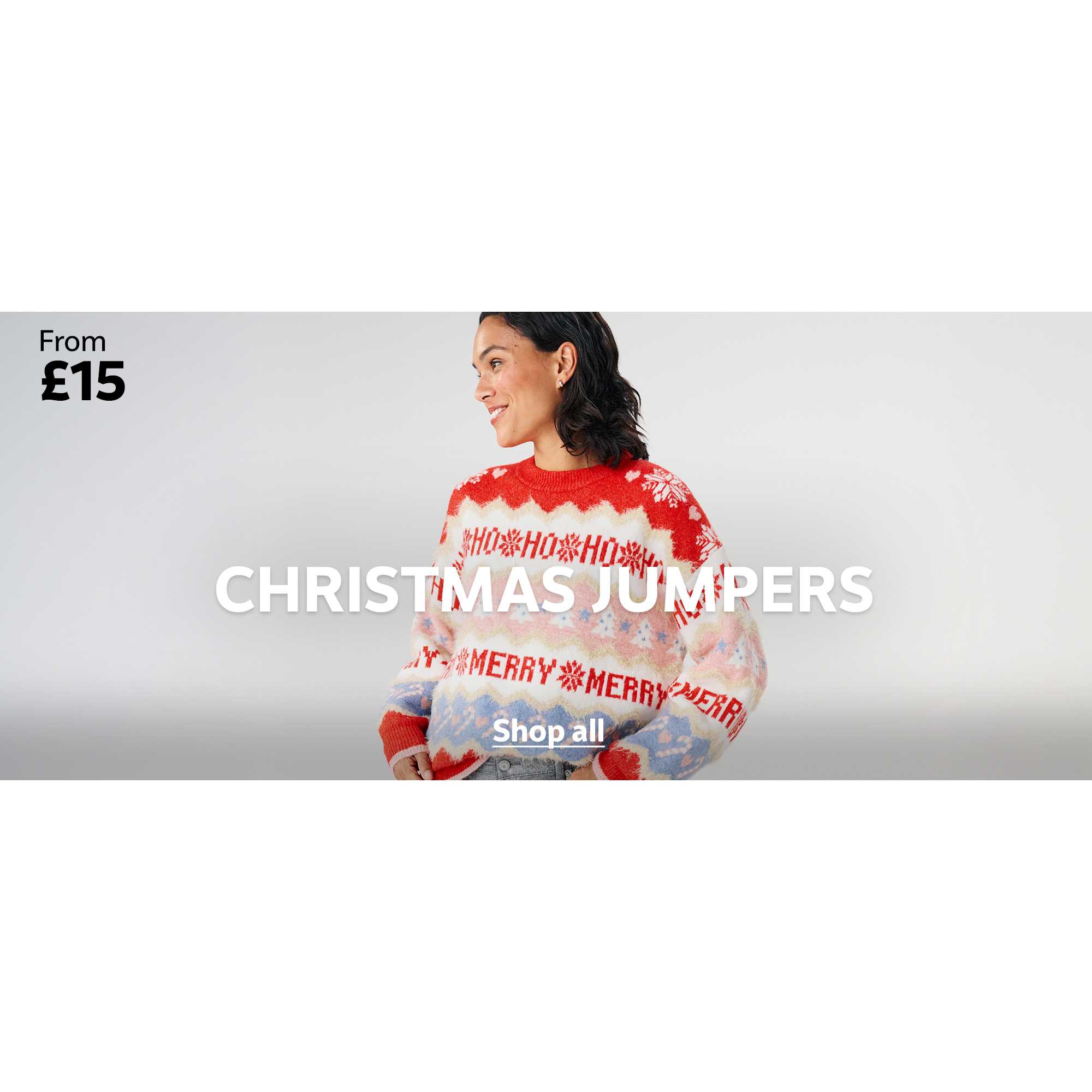 From £15. Matching family jumpers.