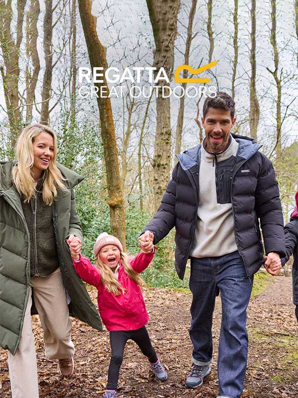 Regatta. Quality, high performance outdoor gear, helping you and your family to feel great outdoors, whatever the weather.