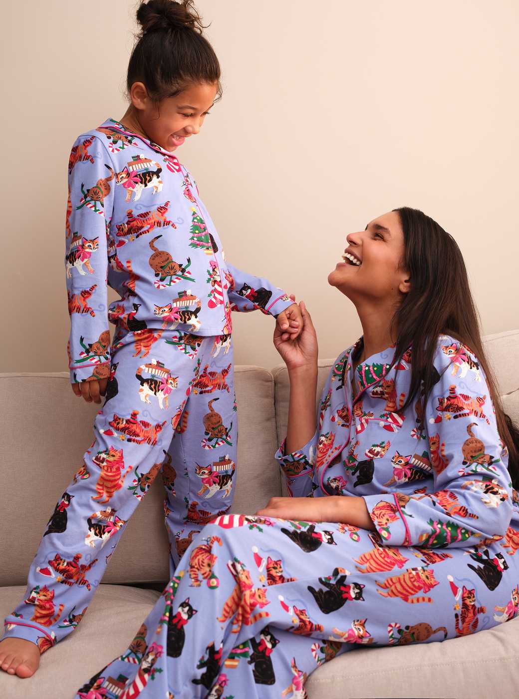 Matching family nightwear.