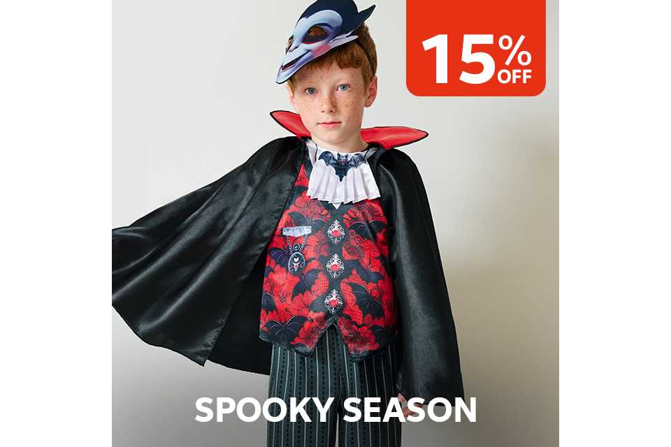 15% off spooky season.