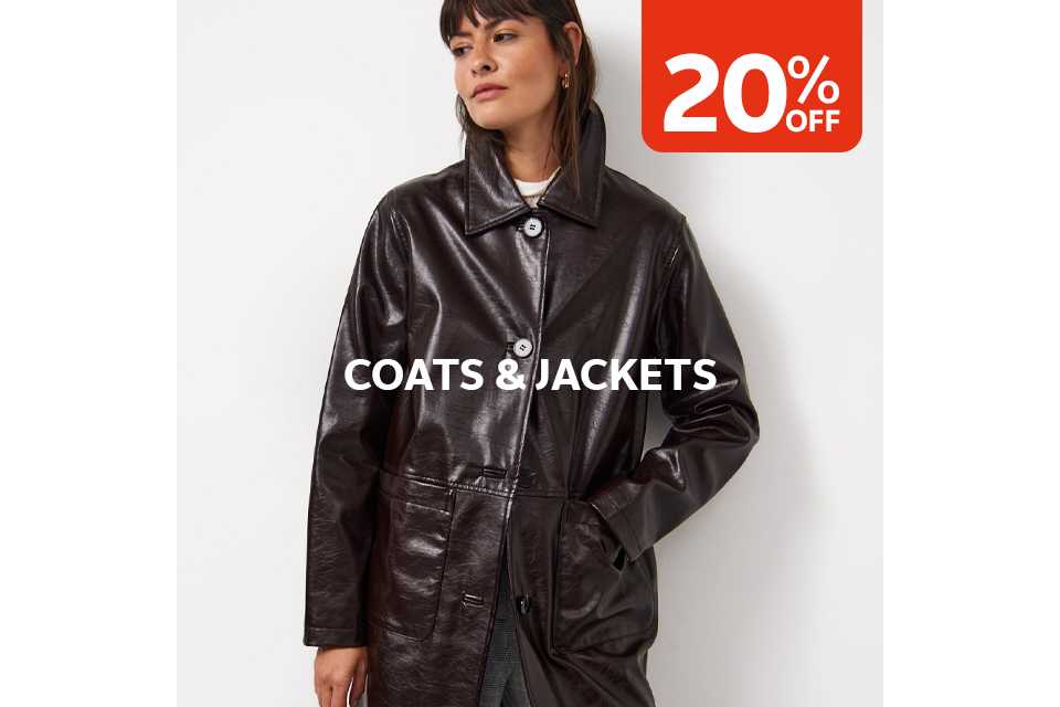 20% off. Coats & jackets.