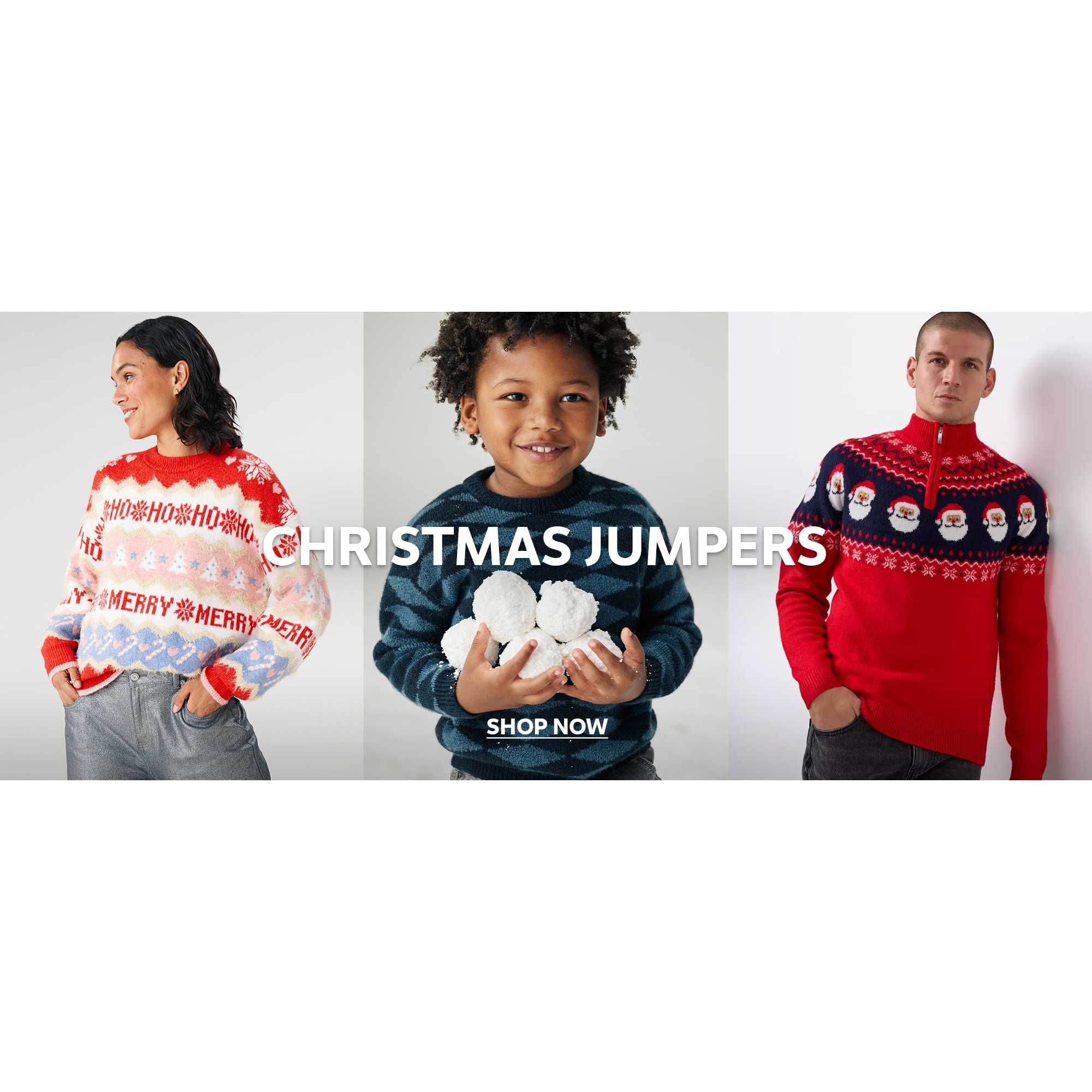 Christmas jumpers.