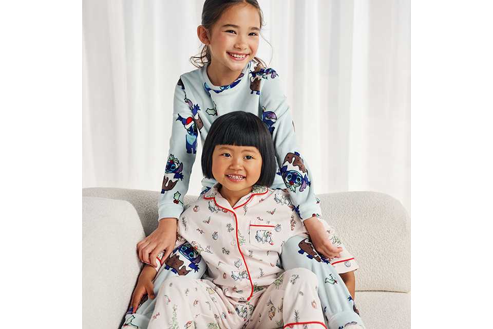 Kids' Christmas nightwear.