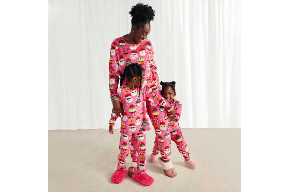 Family Christmas nightwear.