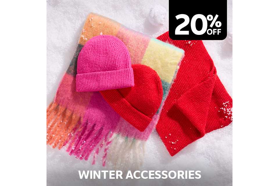 20% off winter accessories.