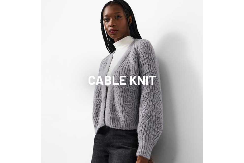 Cable knit.