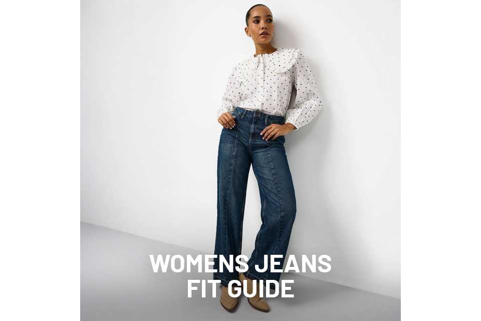 Womens jeans fit guide.