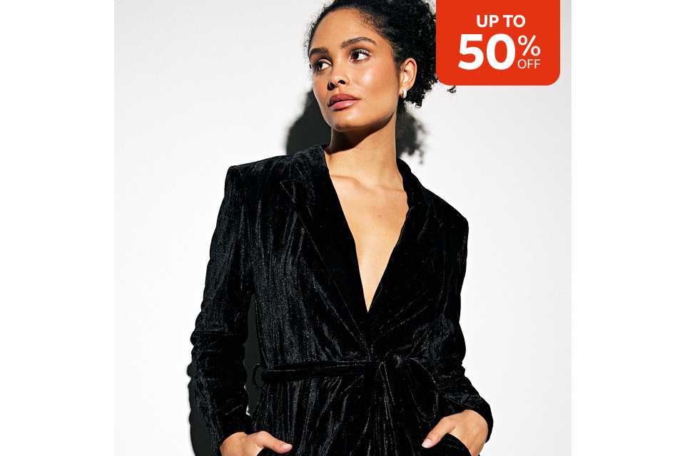 Up to 50% off. Women's sale.