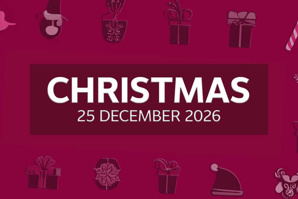 Christmas. 25 December 2026.