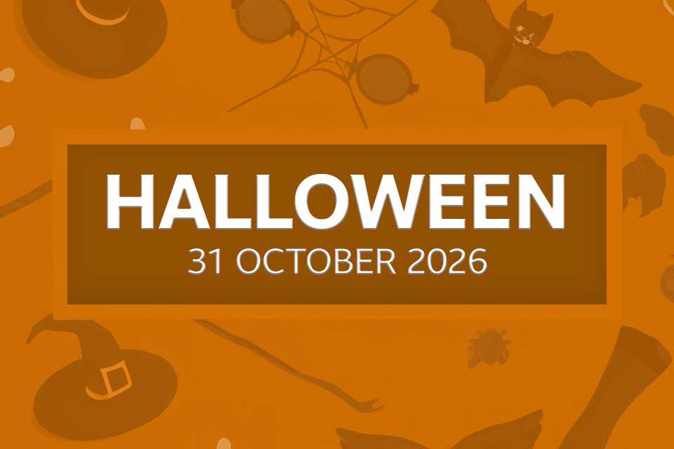 Halloween. 31 October 2026.