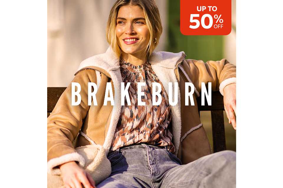 Up to 50% off. Brakeburn.