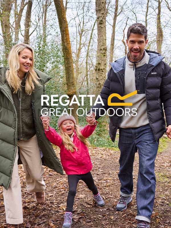 Regatta. Quality, high performance outdoor gear, helping you and your family to feel great outdoors, whatever the weather.