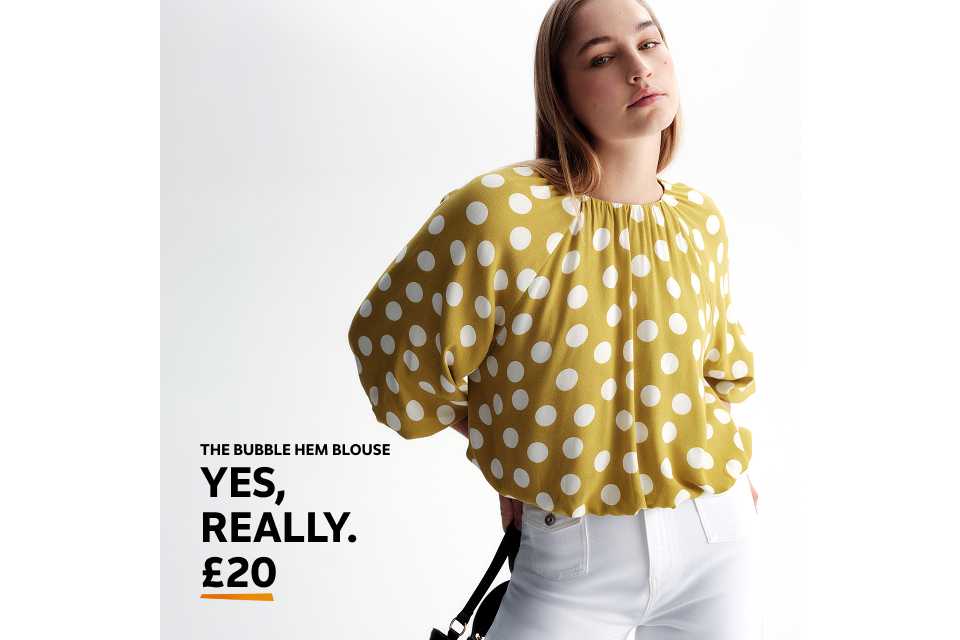The bubble hem blouse. Yes, really. £20.