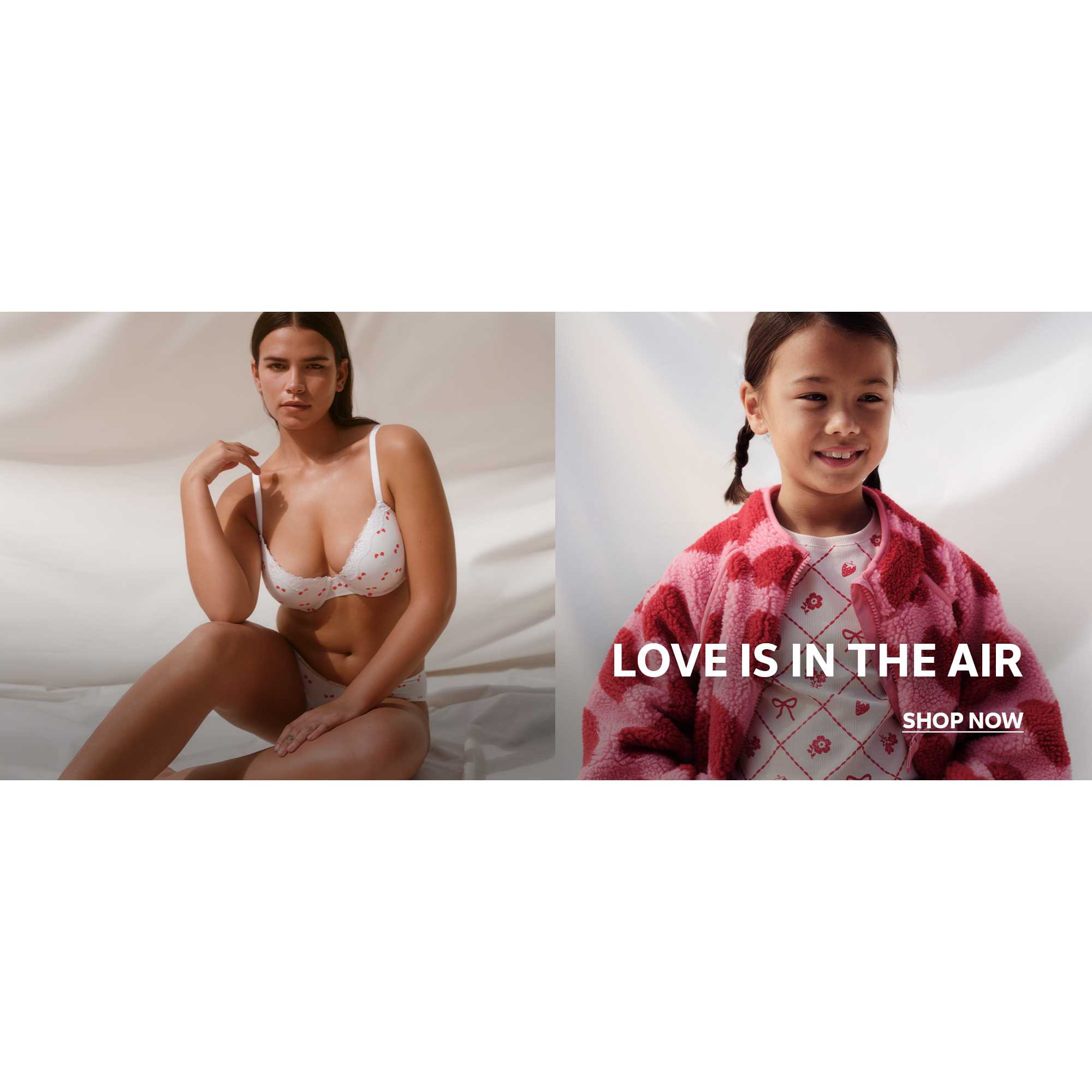 Love in the air. Shop now.