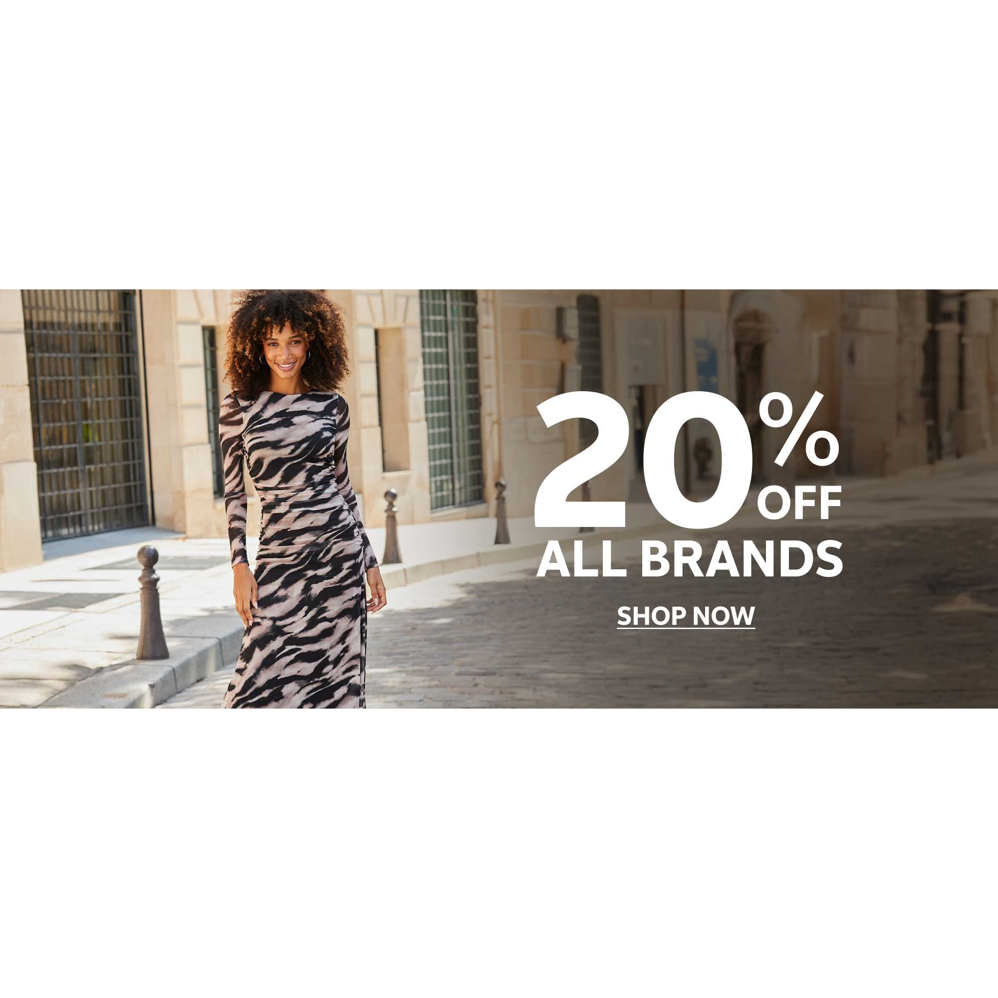 20% off all brands. Shop now.