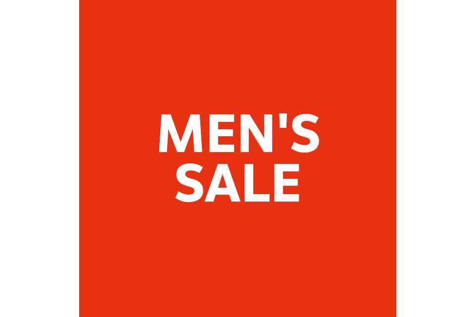 Men's sale.