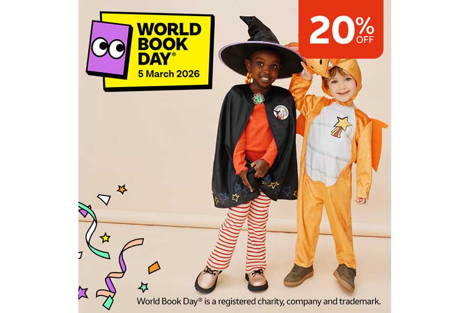 20% off World book day®.