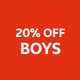 20% off boys.