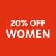 20% off women.