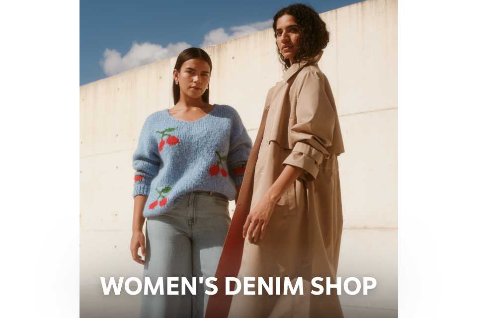 Women's denim shop.