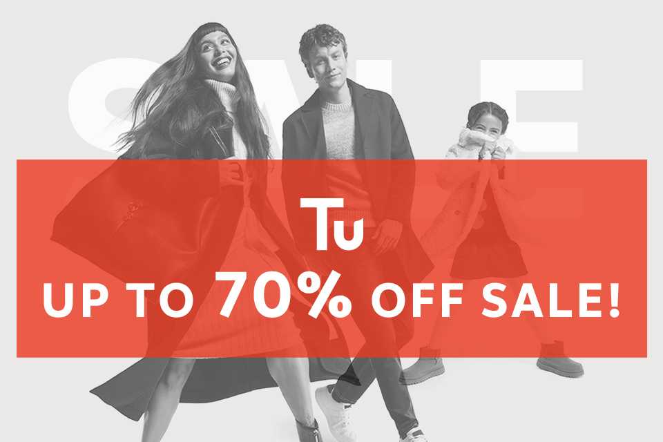 Tu clothing clearance. Up to 70% off selected lines.