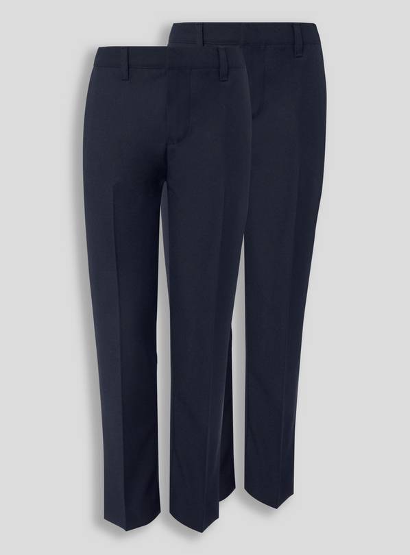 Navy Trousers 2 Pack Skinny Fit 9 years