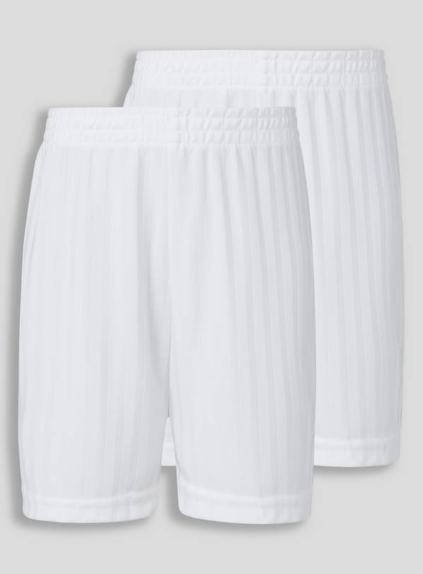 White Football Shorts 2 Pack 11 years