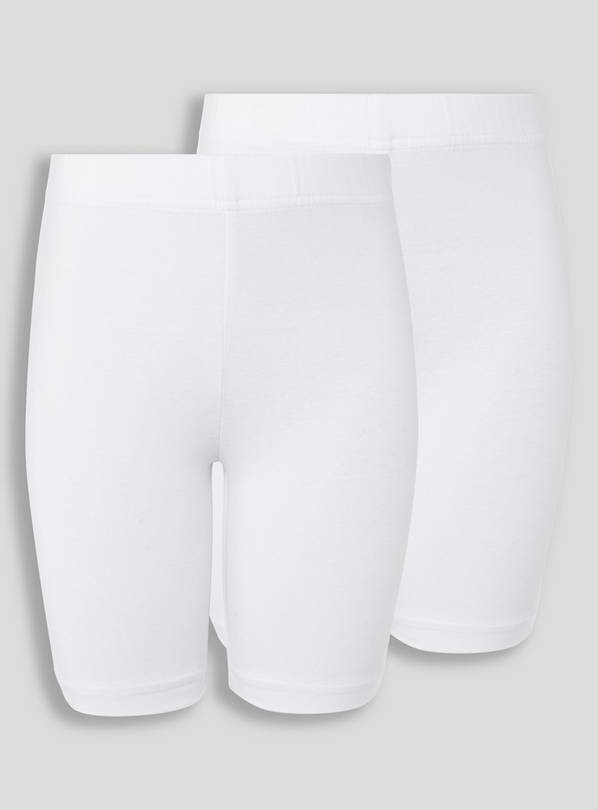 White Cycling Shorts 2 Pack 8 years