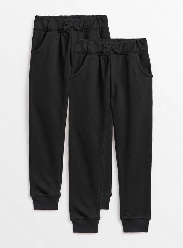 Black Joggers 2 Pack 9 years