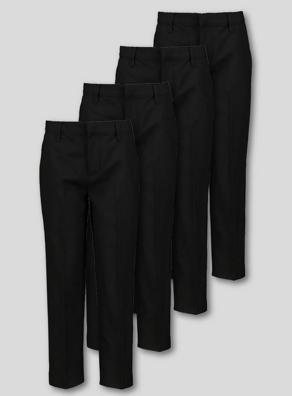 Black School Trousers 4 Pack 9 years