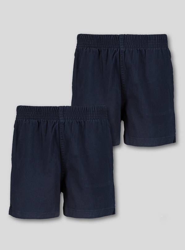 Navy Woven Rugby Shorts 2 Pack 9 years