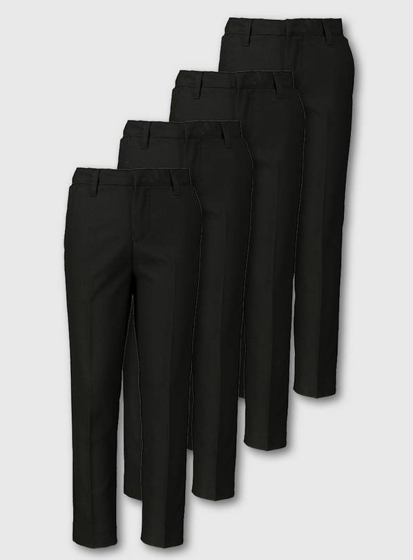 Black Skinny Fit Trousers 4 Pack 4 years