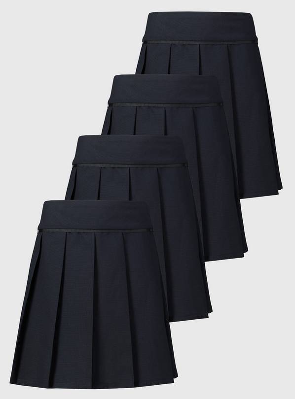 Navy Pleated Skirt 4 Pack 9 years