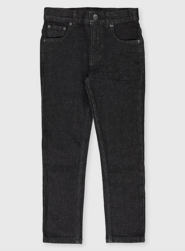 Black Wash Denim Regular Fit Jeans - 4 years