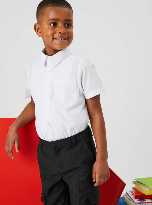 White Dress With Ease Shirts 3 Pack 6 years