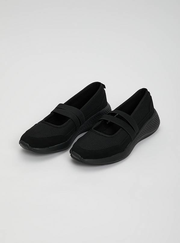 Sole Comfort Black Ballerina Shoe 5