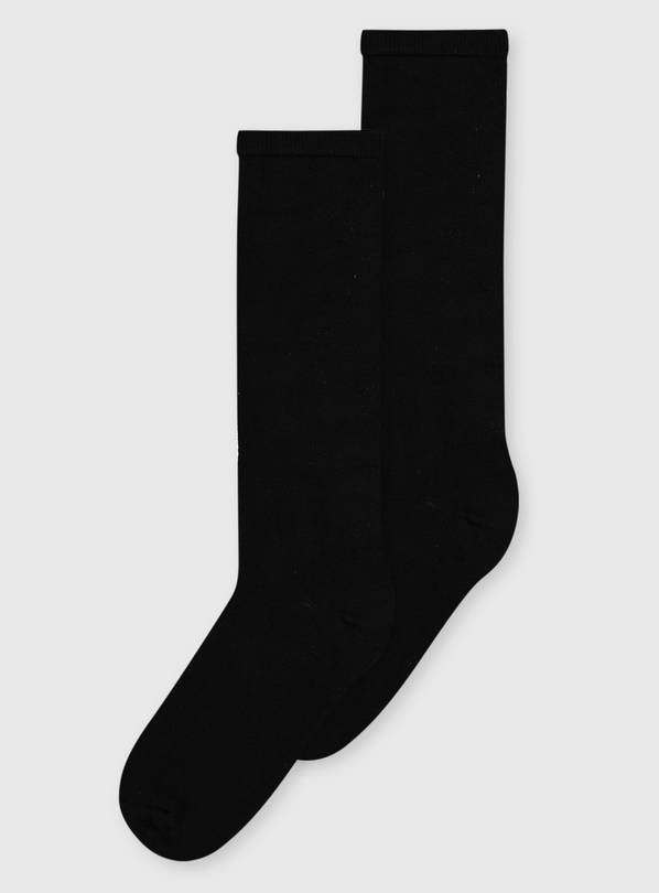 Black Supersoft Knee High TENCEL&trade; Modal Socks 2 Pack 4-8